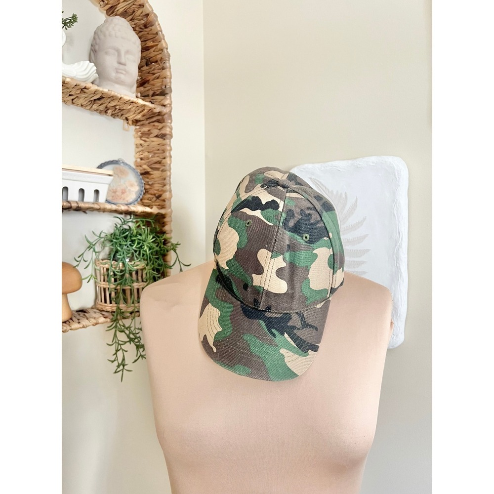 Vintage 90s Camo Camouflage Dad‎ Hat